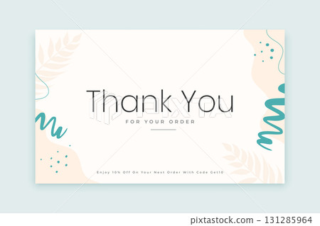 elegant simple thank you for your order template design elegant simple thank you for your order template design 131285964