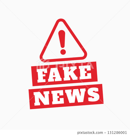 fake news fraud alert sign background 131286001