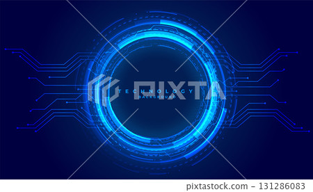 futuristic web network circle hud techno banner design futuristic web network circle hud techno banner design 131286083
