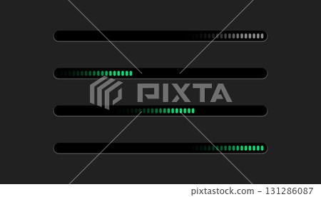 futuristic web progress slider bar element in set futuristic web progress slider bar element in set 131286087