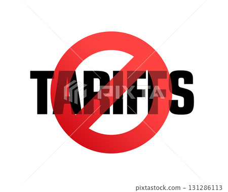 global economy tariff ban conflict concept background 131286113