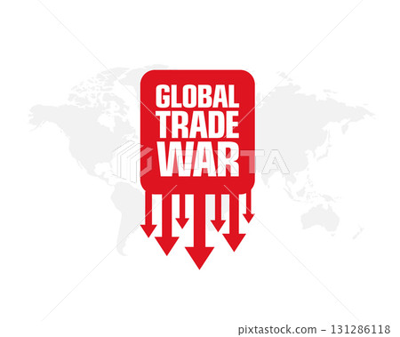 global financial crisis trade war concept background global financial crisis trade war concept background 131286118