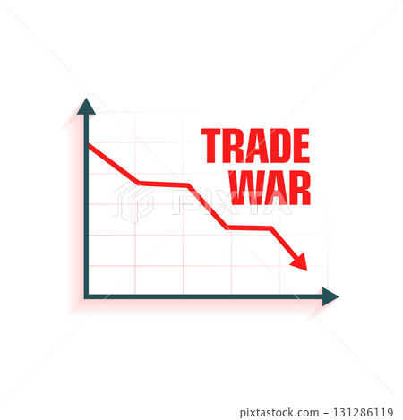 global financial crisis trade war downfall graph design global financial crisis trade war downfall graph design 131286119