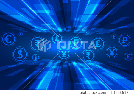 global foreign money exchange tech concept background global foreign money exchange tech concept background 131286121