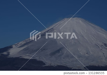 Mount Fuji in winter, a World Heritage site and Japan's highest peak 131286535