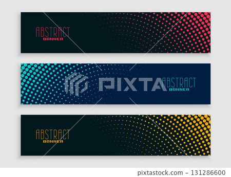halftone style website banner template for corporate advertisement or promotion halftone style website banner template for corporate advertisement or promotion 131286600