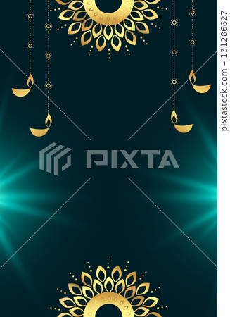 happy diwali wishes template with text space 131286627