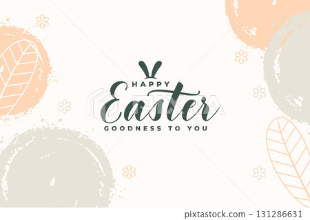 happy easter day event background with grungy effect 131286631