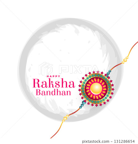happy raksha bandhan brother sister festival background 131286654