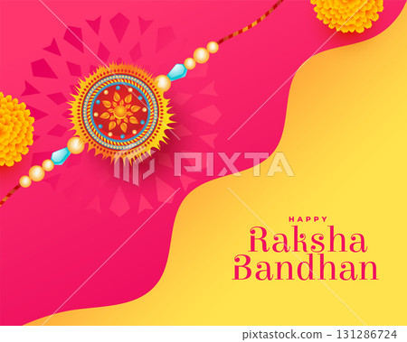 hindu cultural rakhi festive background for brother sister bond 131286724