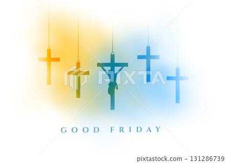 holy easter good friday greeting card with hanging cross holy easter good friday greeting card with hanging cross 131286739