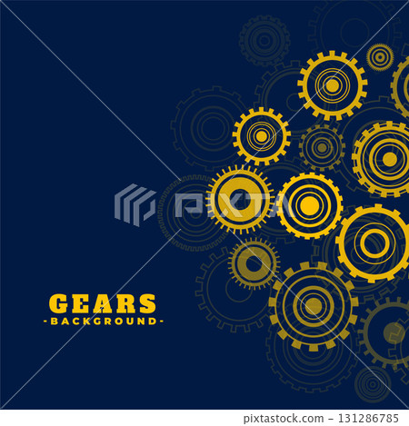 industrial ratchet gear wheel symbol background design 131286785