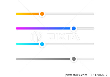 isolated colorful loading process bar element in collection isolated colorful loading process bar element in collection 131286807