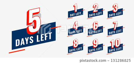 limited days left to go badge for website promotion 131286825