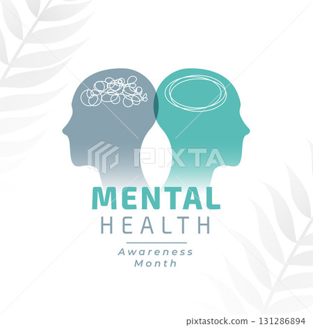 mental health awareness month concept background mental health awareness month concept background 131286894