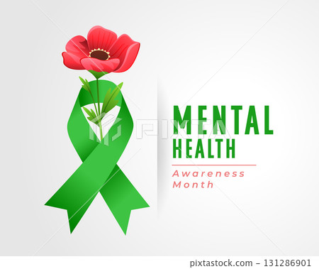 mental health care awareness concept background 131286901