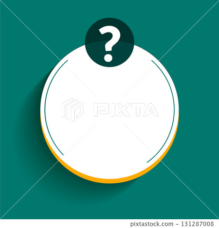 modern and elegant question mark sign template with text space 131287008