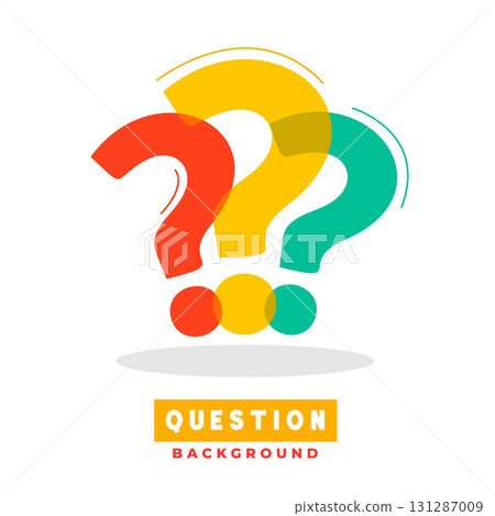 modern FAQ query sign background for social help or communication 131287009