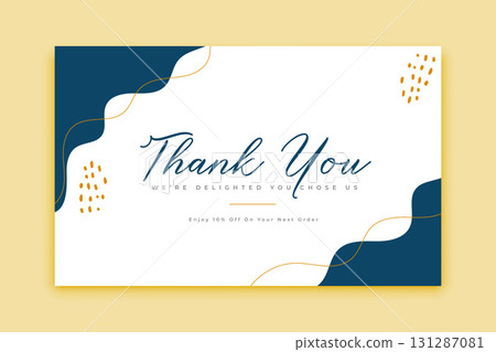 modern thank you for order template design 131287081