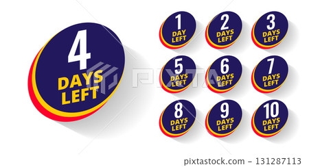 number of days left sticker template a countdown timer for limited sale number of days left sticker template a countdown timer for limited sale 131287113