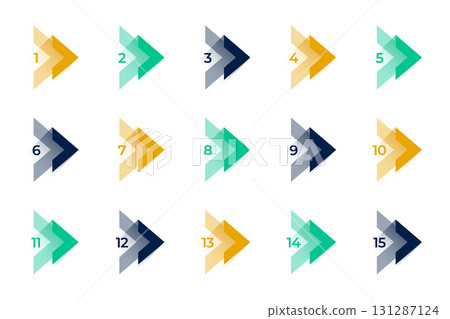 pack of bullet points from one to fifteen number 131287124