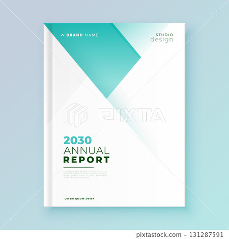 professional annual report page template a corporate stationery 131287591