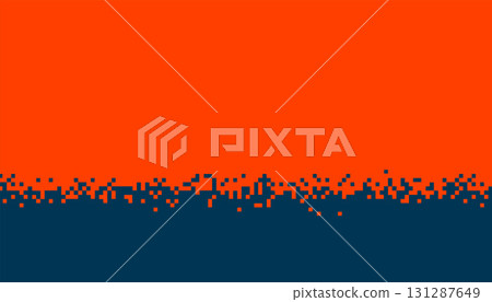 red and blue geometric dotted pattern banner with pixel effect red and blue geometric dotted pattern banner with pixel effect 131287649