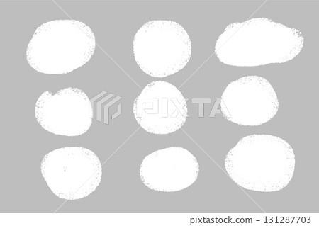 set of circular grungy paintbrush texture background design set of circular grungy paintbrush texture background design 131287703