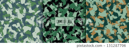 set of cloth texture military camo pattern background set of cloth texture military camo pattern background 131287706