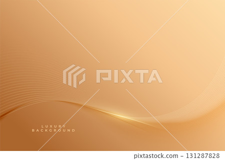 shiny wavy smooth line on premium golden wallpaper shiny wavy smooth line on premium golden wallpaper 131287828