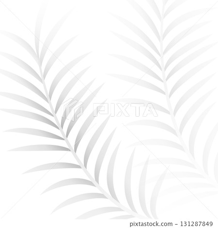 simple tropical grey leaves background with shadow effect 131287849
