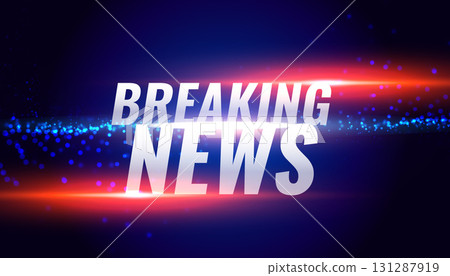stylish breaking news blue background with light effect stylish breaking news blue background with light effect 131287919