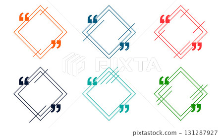 stylish inverted comma boxes icon template in collection stylish inverted comma boxes icon template in collection 131287927