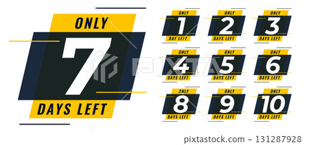stylish limited days left timer sign grab special offer stylish limited days left timer sign grab special offer 131287928