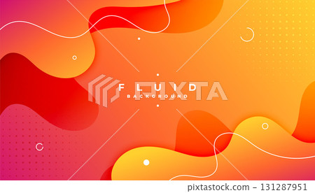 swirl and wave abstract fluid banner for a dynamic design 131287951