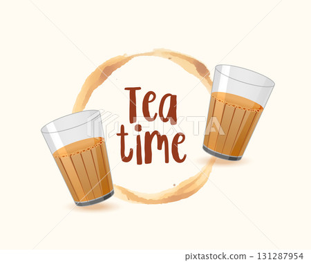 tea or chai time poster for business marketing tea or chai time poster for business marketing 131287954