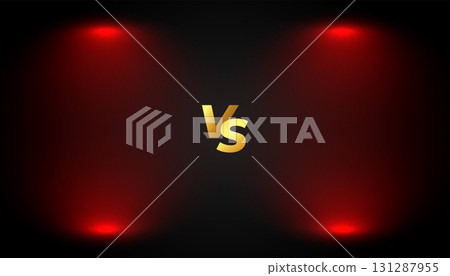 team conflict versus vs banner with red light effect team conflict versus vs banner with red light effect 131287955