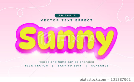 text effect style sunny editable font mockup text effect style sunny editable font mockup 131287961