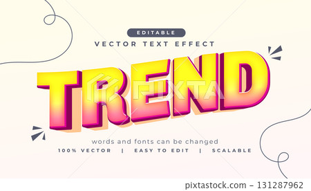 text effect style trend in modern style 131287962