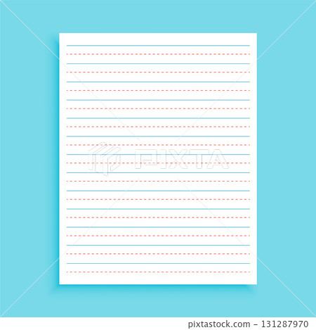 three lines notebook paper for enlgish calligraphy three lines notebook paper for enlgish calligraphy 131287970