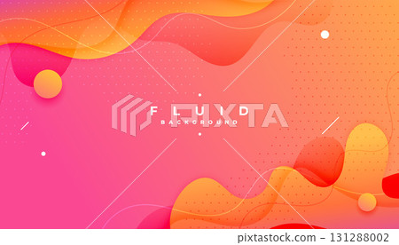 trendy 3d liquid gradient banners for modern design 131288002