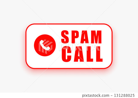 unknown spam phone call alert white background unknown spam phone call alert white background 131288025