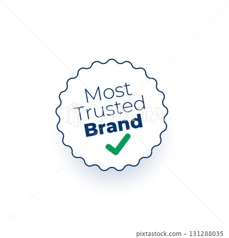 verified most trusted brand sticker design verified most trusted brand sticker design 131288035
