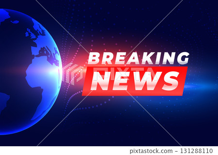 worldwide breaking news template with globe design worldwide breaking news template with globe design 131288110