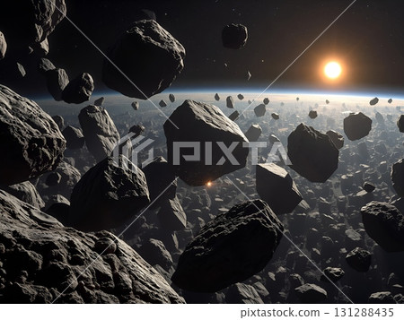 Asteroid Field: A Rocky Landscape Amongst the Stars 131288435