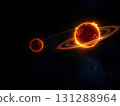 Ringed Celestial Bodies in Deep Space: A Cosmic View 131288964