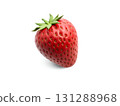 Ripe Red Strawberry with Green Calyx, Studio Shot 131288968