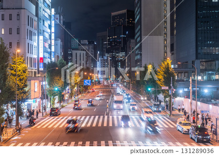 Tokyo: Tamachi Station and city night view 131289036