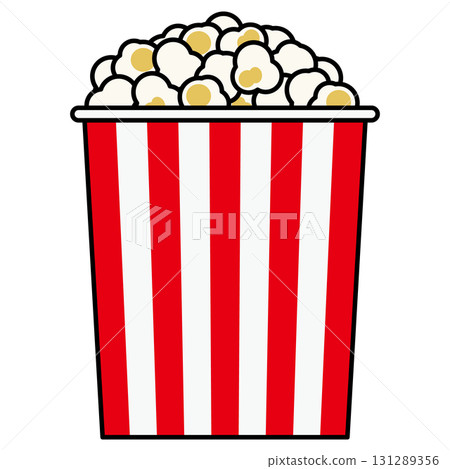 Illustration of popcorn 131289356