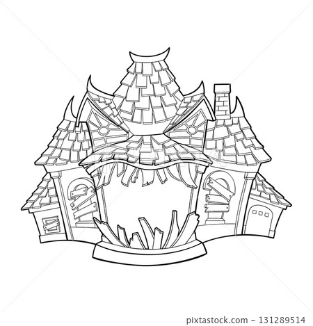 Halloween spooky haunted house Halloween spooky haunted house 131289514